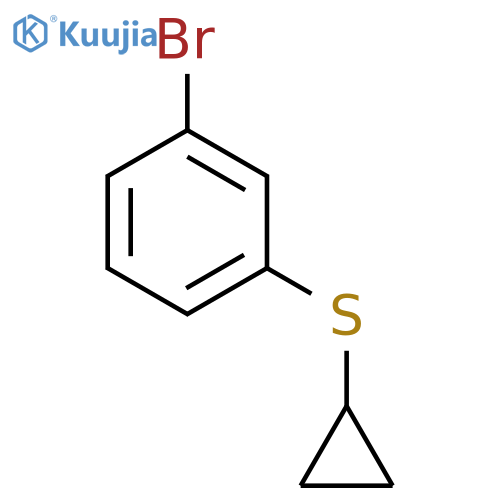 1-Bromo-3-cyclopropylthiobenzene structure