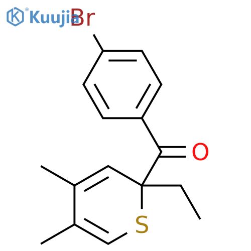 Methanone, (4-bromophenyl)(2-ethyl-4,5-dimethyl-2H-thiopyran-2-yl)- structure