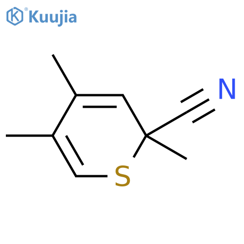 2H-Thiopyran-2-carbonitrile, 2,4,5-trimethyl- structure
