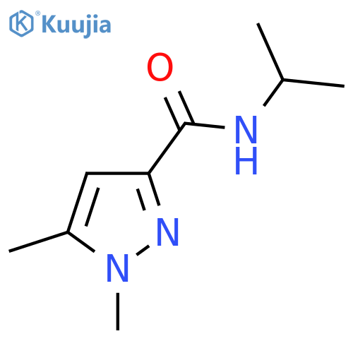 1,5-dimethyl-N-(propan-2-yl)-1H-pyrazole-3-carboxamide structure