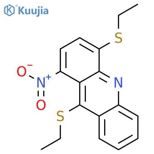 Acridine,4,9-bis(ethylthio)-1-nitro- structure