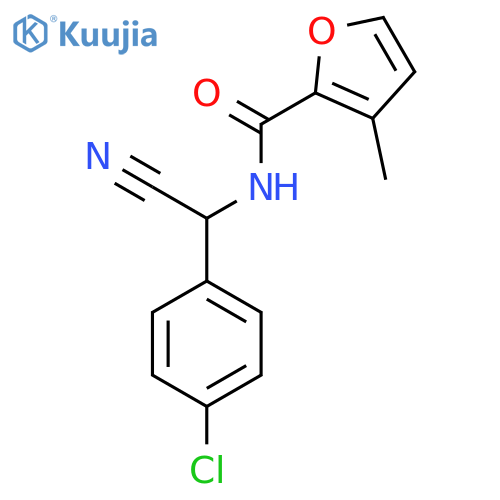 N-[(4-chlorophenyl)(cyano)methyl]-3-methylfuran-2-carboxamide structure