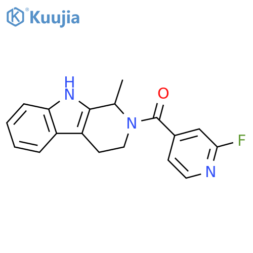 Methanone, (2-fluoro-4-pyridinyl)(1,3,4,9-tetrahydro-1-methyl-2H-pyrido[3,4-b]indol-2-yl)- structure