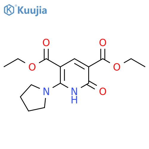 DIETHYL 2-OXO-6-(1-PYRROLIDINYL)-1,2-DIHYDRO-3,5-PYRIDINEDICARBOXYLATE structure
