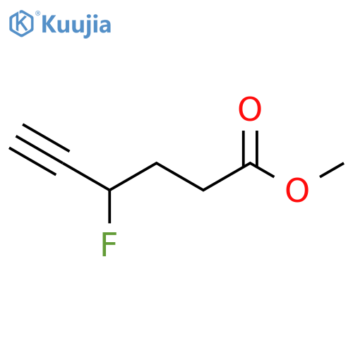 5-Hexynoic acid, 4-fluoro-, methyl ester structure