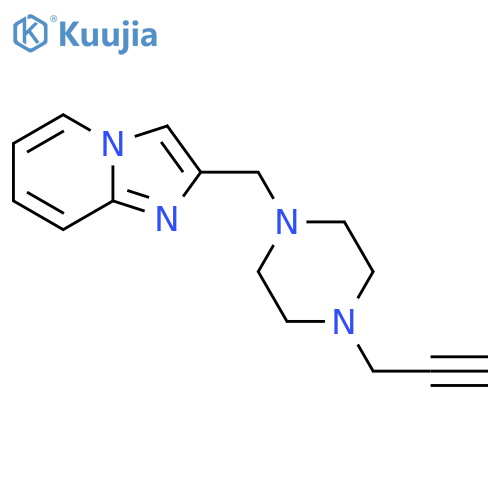 1-({Imidazo[1,2-a]pyridin-2-yl}methyl)-4-(prop-2-yn-1-yl)piperazine structure