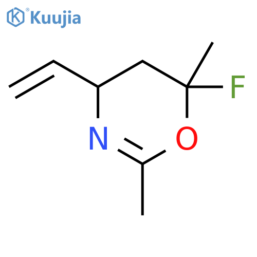 4H-1,3-Oxazine,4-ethenyl-6-fluoro-5,6-dihydro-2,6-dimethyl-(9CI) structure