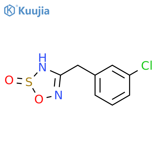 3H-1,2,3,5-Oxathiadiazole, 4-[(3-chlorophenyl)methyl]-, 2-oxide structure