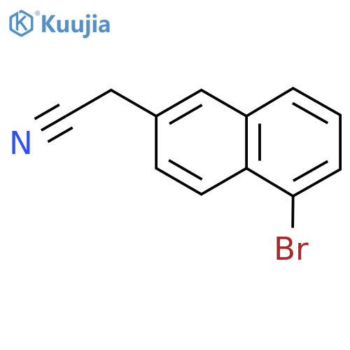 (5-Bromo-2-naphthalenyl)acetonitrile structure
