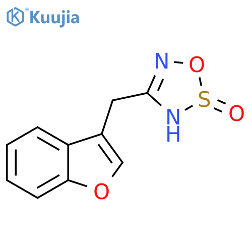 3H-1,2,3,5-Oxathiadiazole, 4-(3-benzofuranylmethyl)-, 2-oxide structure