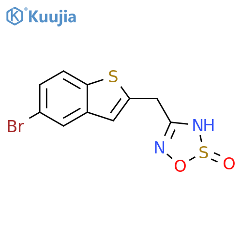 3H-1,2,3,5-Oxathiadiazole, 4-[(5-bromobenzo[b]thien-2-yl)methyl]-,2-oxide structure