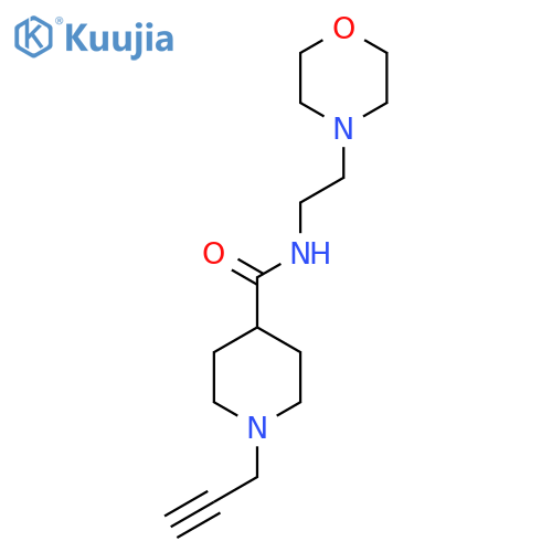 N-2-(morpholin-4-yl)ethyl-1-(prop-2-yn-1-yl)piperidine-4-carboxamide structure