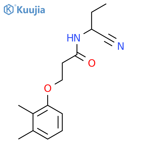 N-(1-cyanopropyl)-3-(2,3-dimethylphenoxy)propanamide structure