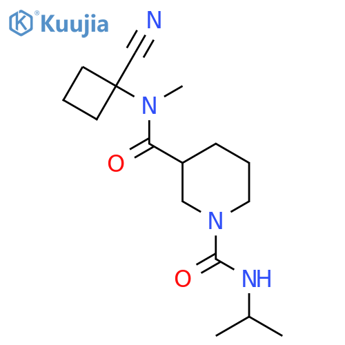 N3-(1-cyanocyclobutyl)-N3-methyl-N1-(propan-2-yl)piperidine-1,3-dicarboxamide structure