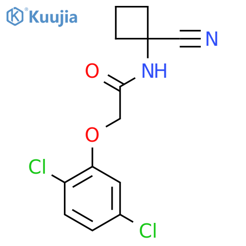 N-(1-cyanocyclobutyl)-2-(2,5-dichlorophenoxy)acetamide structure