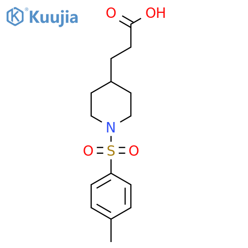3-[1-(4-methylbenzenesulfonyl)piperidin-4-yl]propanoic acid structure