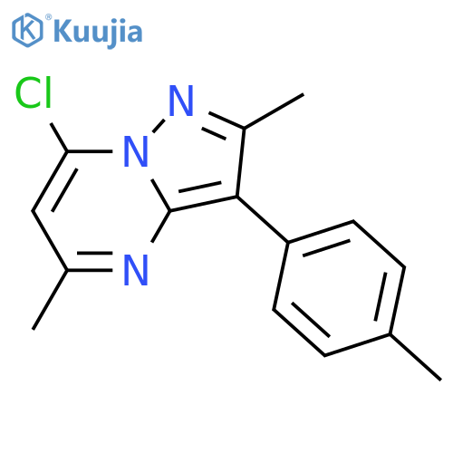 7-Chloro-2,5-dimethyl-3-(p-tolyl)pyrazolo[1,5-a]pyrimidine structure