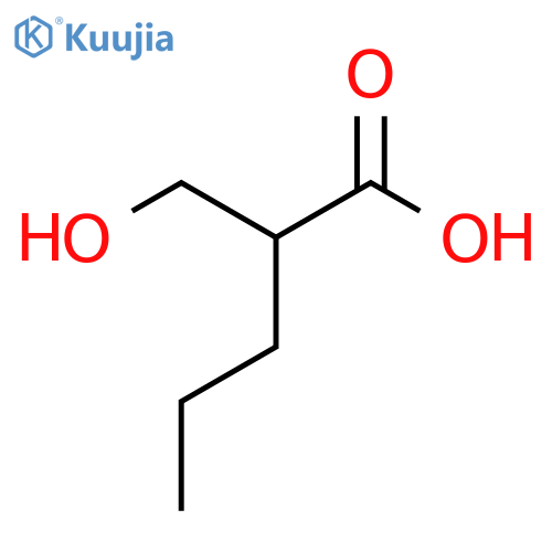 2-(Hydroxymethyl)pentanoic acid structure