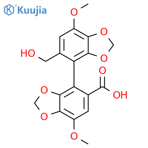 5'-(Hydroxymethyl)-7,7'-dimethoxy4,4'-bi-1,3-benzodioxole-5-carboxylic Acid structure