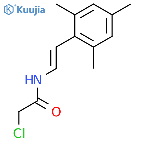 Acetamide, 2-chloro-N-[2-(2,4,6-trimethylphenyl)ethenyl]- structure