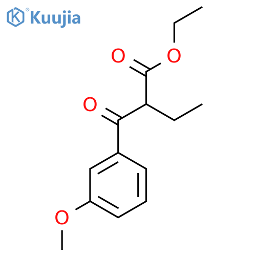 Ethyl 2-(3-methoxybenzoyl)butanoate structure