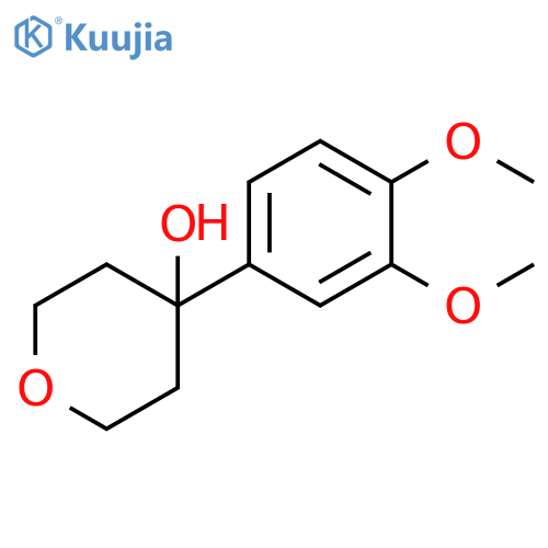 4-(3,4-Dimethoxyphenyl)tetrahydro-2H-pyran-4-ol structure