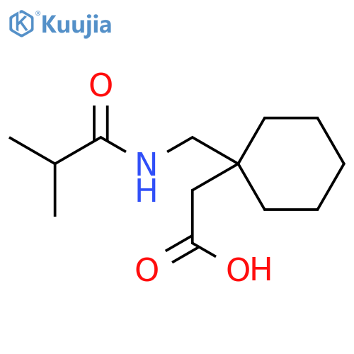 1-(2-Methyl-1-oxopropyl)aminomethylcyclohexaneacetic Acid structure