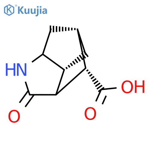 (3S,3aR,5S,6aS,7S)-2-Oxooctahydro-3,5-methanocyclopentabpyrrole-7-carboxylic acid structure
