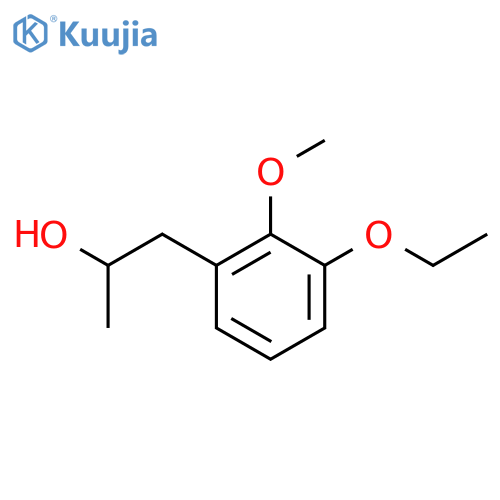 1-(3-ethoxy-2-methoxyphenyl)propan-2-ol structure