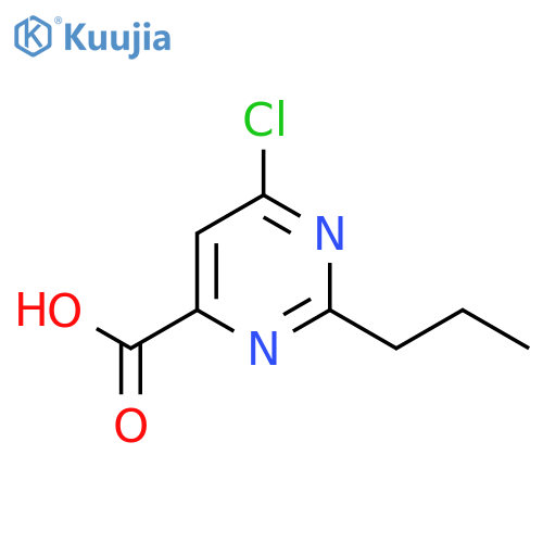 6-Chloro-2-propylpyrimidine-4-carboxylic acid structure