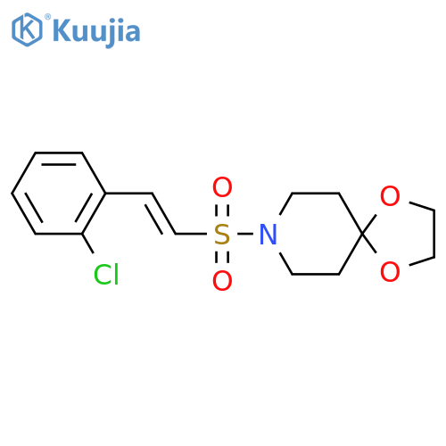 8-[[2-(2-Chlorophenyl)ethenyl]sulfonyl]-1,4-dioxa-8-azaspiro[4.5]decane structure