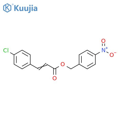 2-Propenoic acid, 3-(4-chlorophenyl)-, (4-nitrophenyl)methyl ester structure