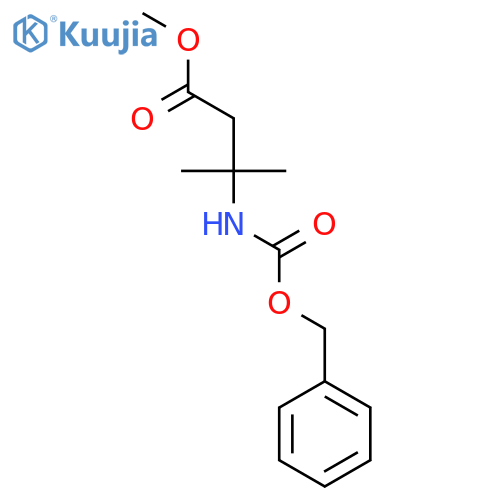 Methyl 3-(((benzyloxy)carbonyl)amino)-3-methylbutanoate structure