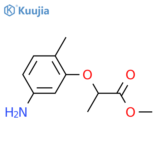 Methyl 2-(5-amino-2-methylphenoxy)propanoate structure