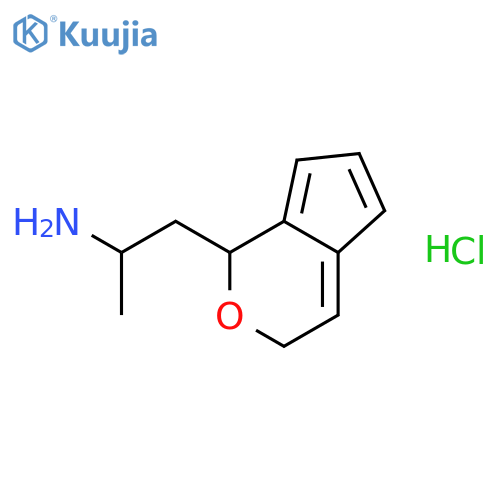 2,3-Dihydro-α-methyl-6-benzofuranethanamine Hydrochloride structure