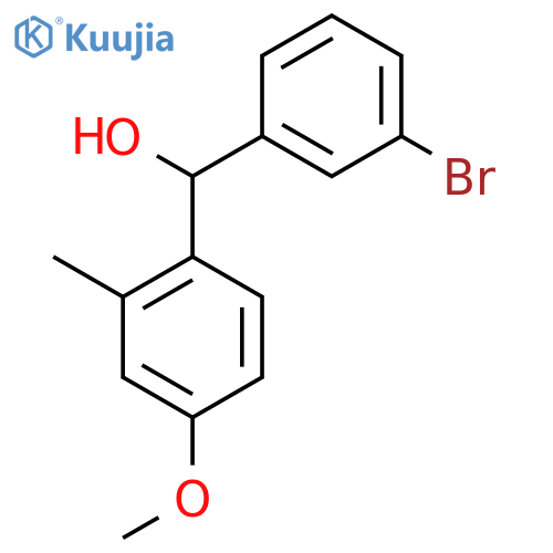 (3-Bromophenyl)(4-methoxy-2-methylphenyl)methanol structure