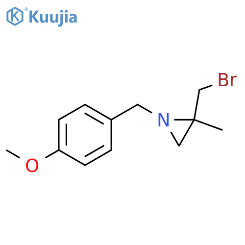 2-(Bromomethyl)-1-(4-methoxybenzyl)-2-methylaziridine structure