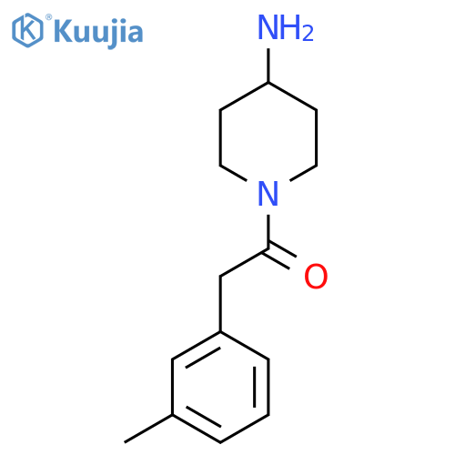 1-(4-Aminopiperidin-1-yl)-2-(3-methylphenyl)ethan-1-one structure