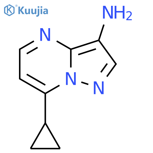 7-Cyclopropylpyrazolo[1,5-a]pyrimidin-3-amine structure