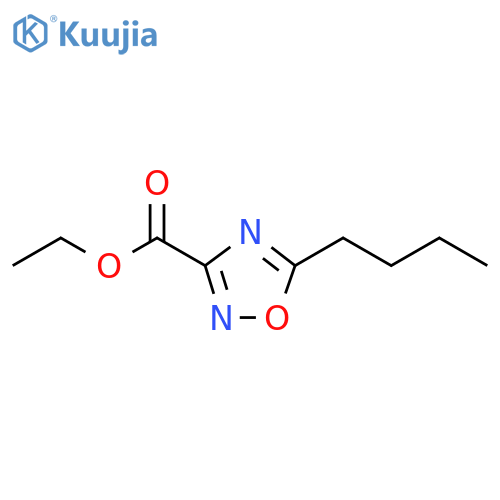 ethyl 5-butyl-1,2,4-oxadiazole-3-carboxylate structure