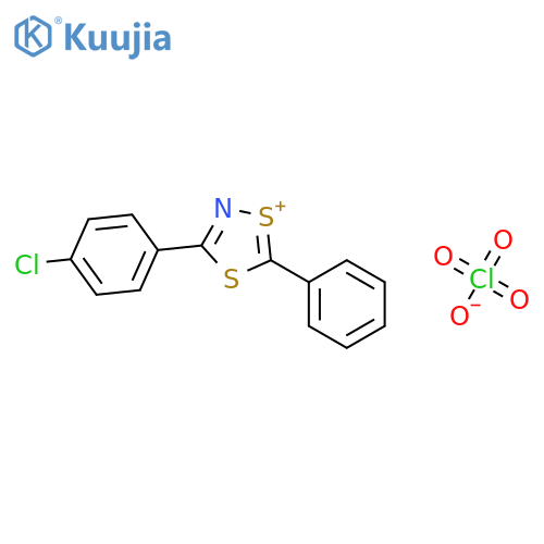 1,4,2-Dithiazol-1-ium, 3-(4-chlorophenyl)-5-phenyl-, perchlorate structure
