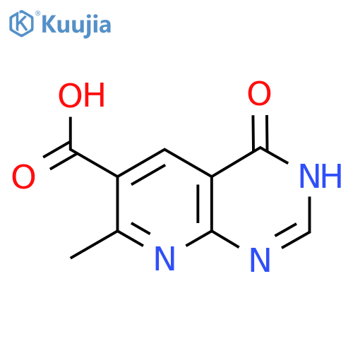 7-Methyl-4-oxo-3,4-dihydropyrido[2,3-d]pyrimidine-6-carboxylic acid structure