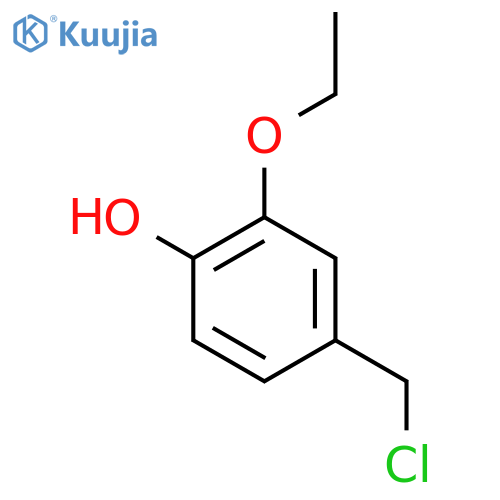 4-(chloromethyl)-2-ethoxyphenol structure