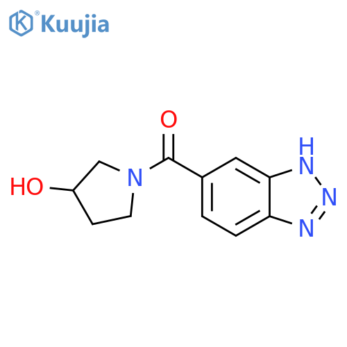 1-(1H-1,2,3-benzotriazole-5-carbonyl)pyrrolidin-3-ol structure