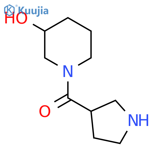 1-(Pyrrolidine-3-carbonyl)piperidin-3-ol structure