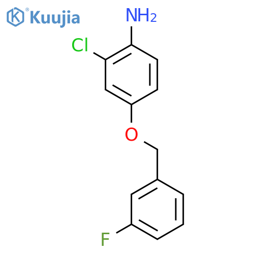 2-Chloro-4-(3-fluoro-benzyloxy)aniline structure