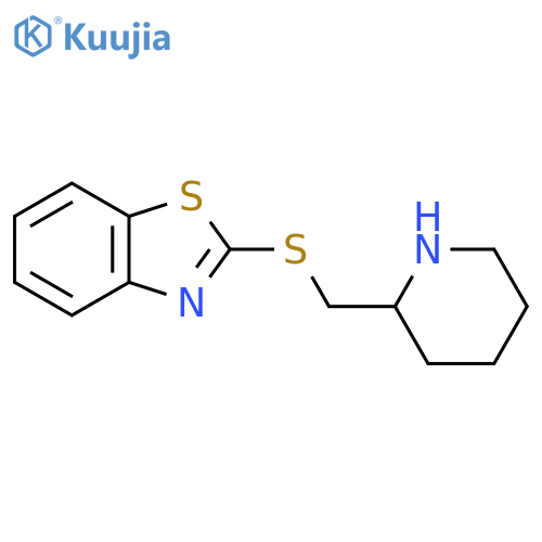 2-{(piperidin-2-yl)methylsulfanyl}-1,3-benzothiazole structure