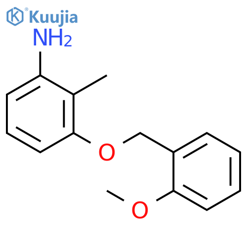 3-(2-methoxyphenyl)methoxy-2-methylaniline structure