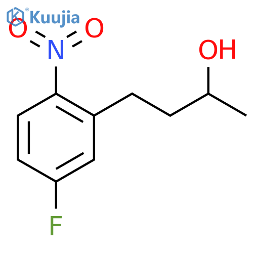 4-(5-fluoro-2-nitrophenyl)butan-2-ol structure