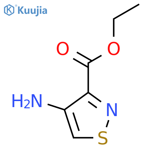 Ethyl 4-amino-3-isothiazolecarboxylate structure